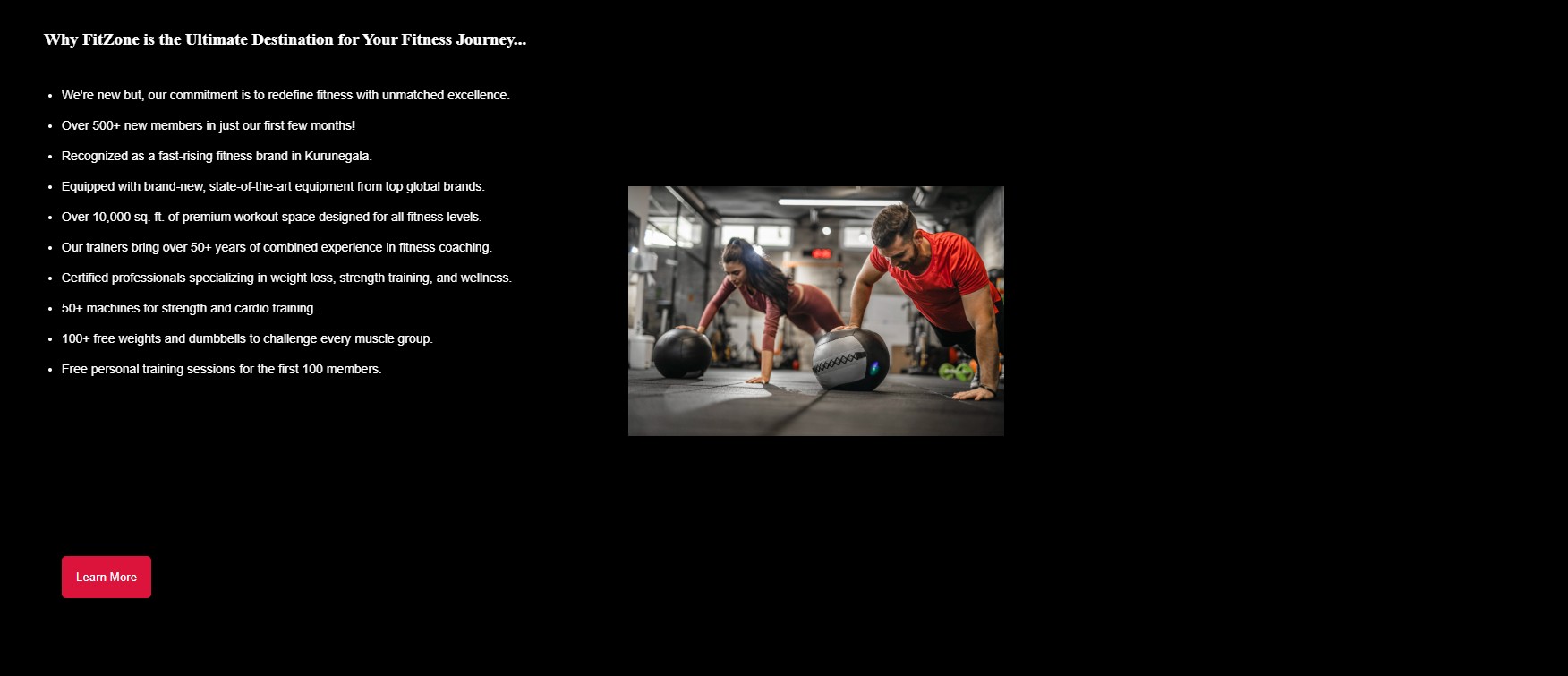 FitZone Fitness Center project screenshots 2